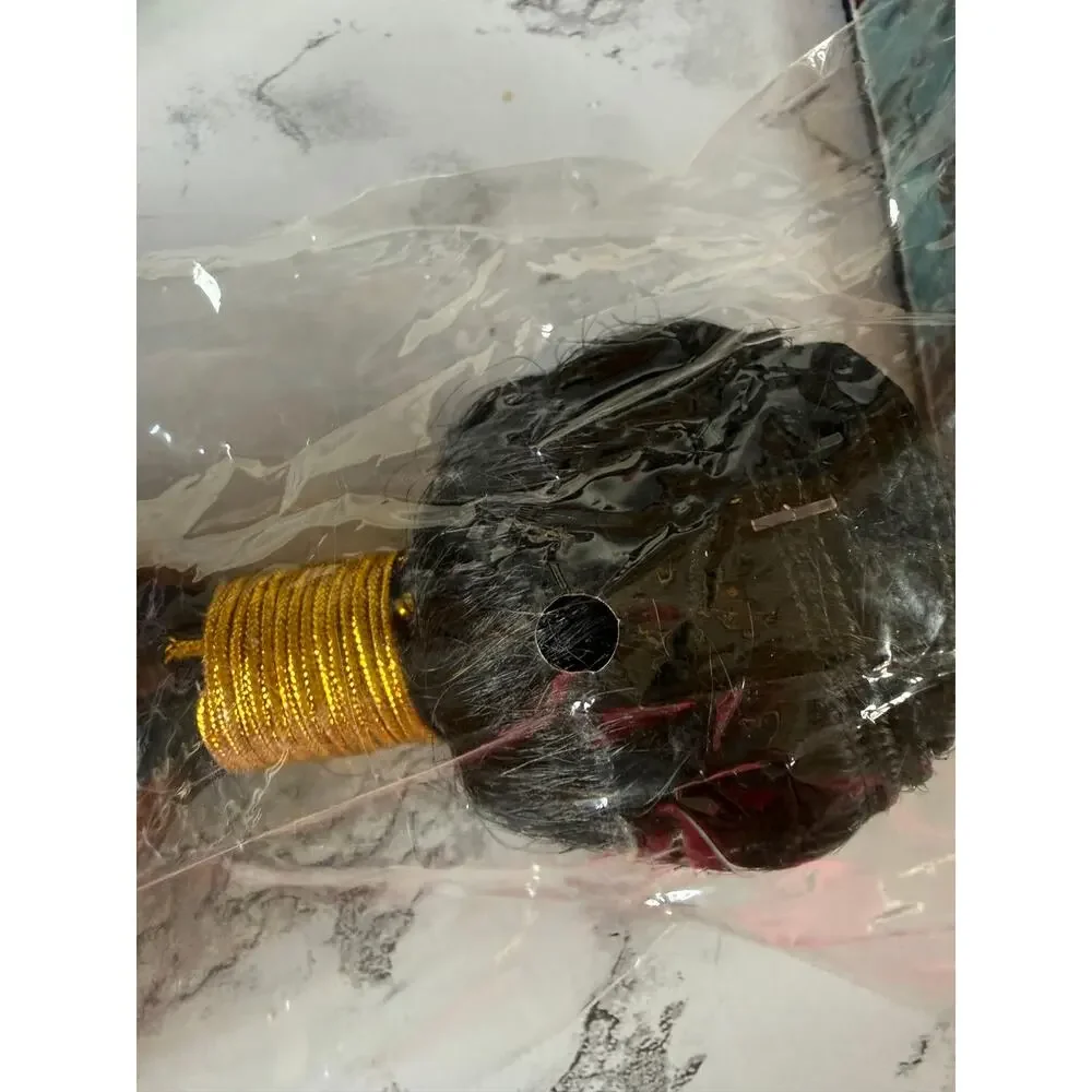 SKU3320 24-Inch Curly Auburn Hair Extensions / Wig Roll (New In Package)
